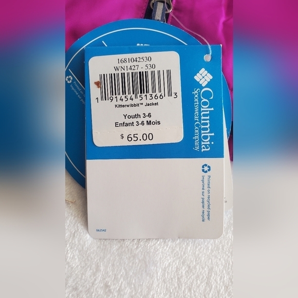 Columbia Toddler Kitterwibbit Jacket‎ Size 3_6 Months - Picture 6 of 14